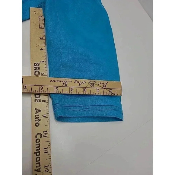 Laura Ashley Petite Women's Size Medium 100% Linen Kimono Style Jacket - Picture 5 of 8